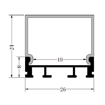 led strip light mounting channel size